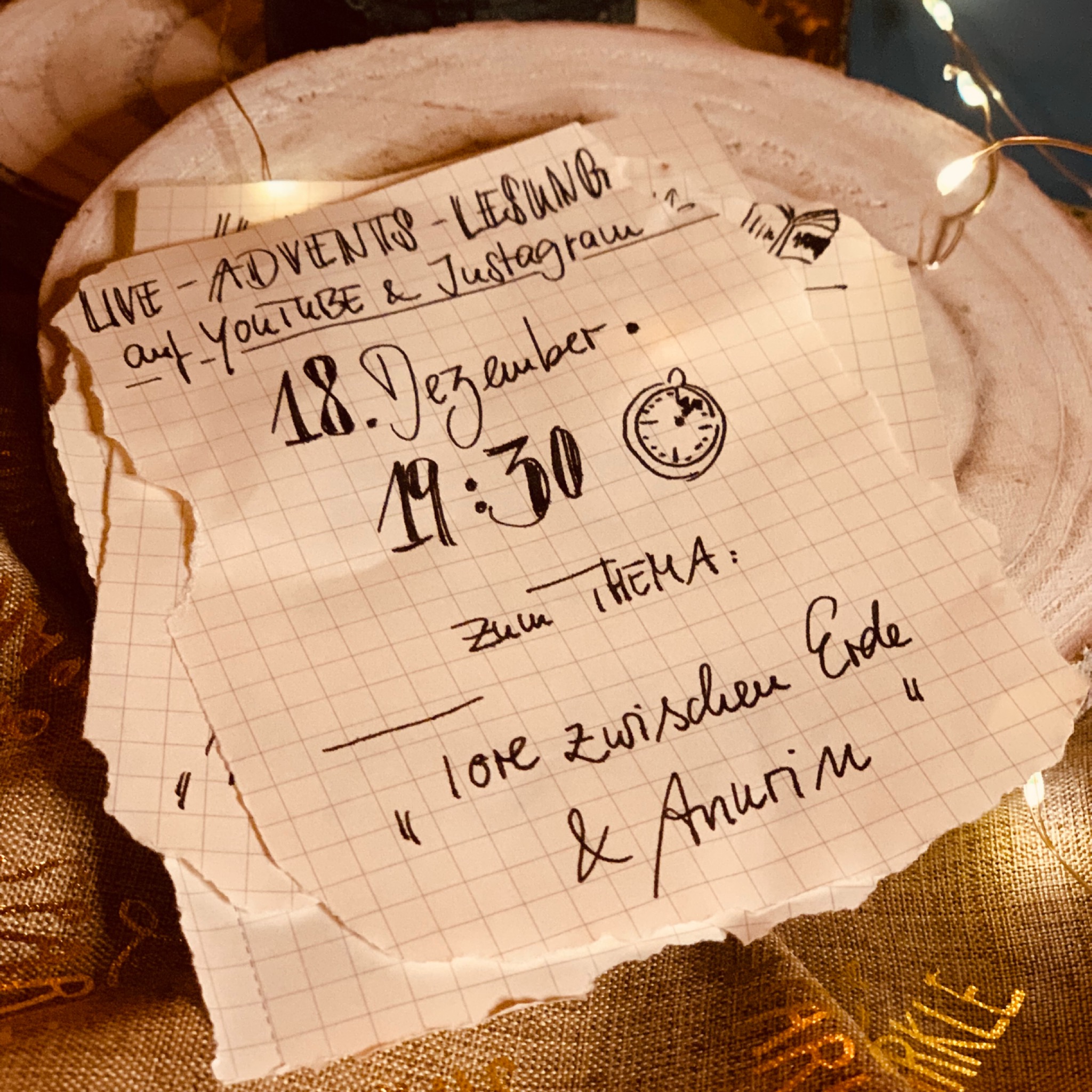 Live-Adventslesung am 18.12.